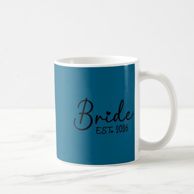 Bride est 2026 matching bride groom 2026 coffee mug (Right)