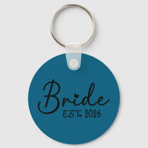 Bride est 2026 matching bride groom 2026 key ring