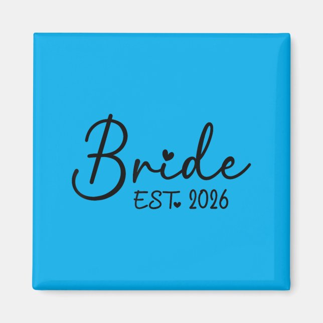 Bride Est 2026 Matching Bride Groom 2026 Magnet (Front)