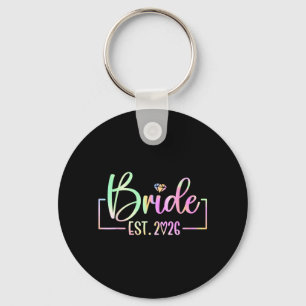 Bride Est 2026 Matching Getting Ready Bride Groom Key Ring
