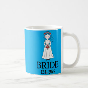 Bride Est 2026 Matching Groom Bride 2026 Honeymoon Coffee Mug