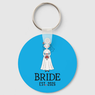 Bride Est 2026 Matching Groom Bride 2026 Honeymoon Key Ring