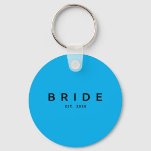 Bride Est 2026 Wedding Bridal Shower Bachelorette Key Ring