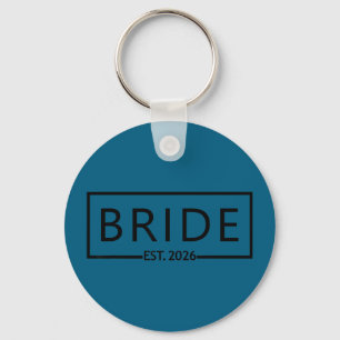 Bride est 2026 wedding bridal shower bachelorette key ring