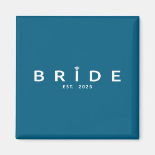 Bride est 2026 wedding bridal shower bachelorette magnet