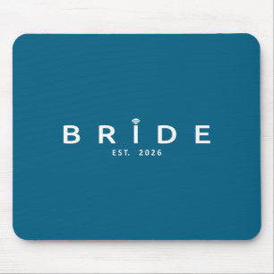 Bride est 2026 wedding bridal shower bachelorette mouse pad
