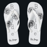 Bride Flip=Flops with Custom Name Thongs<br><div class="desc">Introducing our Bride Flip-Flops, custom-designed for the special day or honeymoon! These flip-flops blend comfort with personalisation, featuring the bride's name elegantly scripted along the bottom. Perfect for beach weddings or as a comfy switch from heels at the reception, these flip-flops add a personal and stylish touch to the bride's...</div>