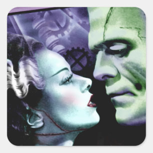 Bride & Frankie Monsters in Love Horror Sticker