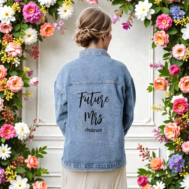 Bride Future Mrs Wedding  Denim Jacket (Creator Uploaded)