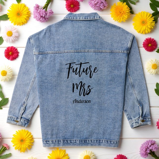 Bride Future Mrs Wedding  Denim Jacket (Creator Uploaded)