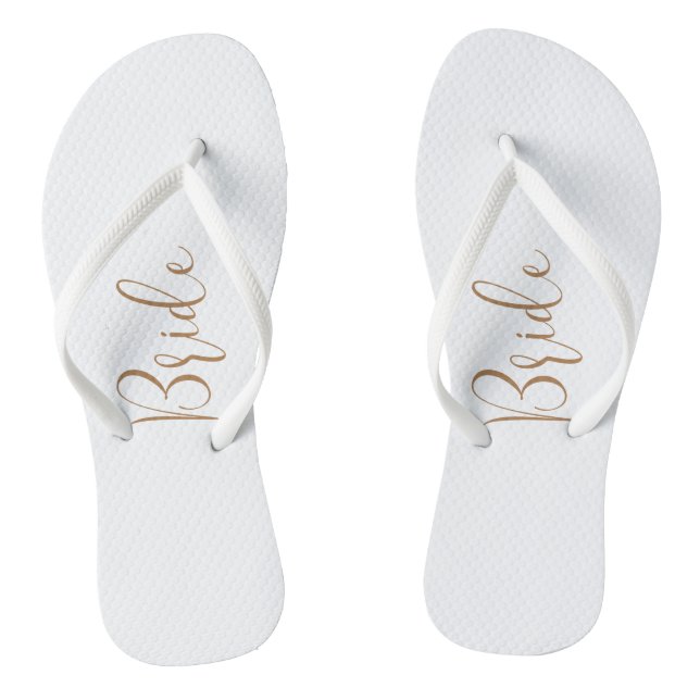 Bride Gold Script  Thongs (Footbed)