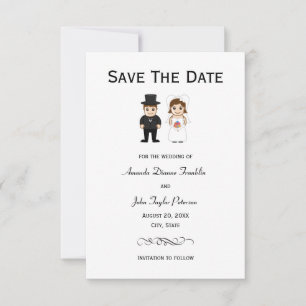 Bride & Groom - 3x5 Save the Date