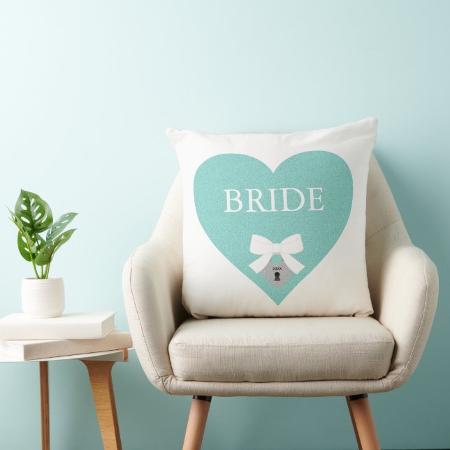 BRIDE & GROOM Celebration Bridal Shower Party  Cushion (Chair)