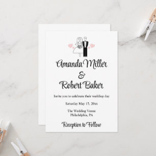 Bride & Groom Couple Invitation