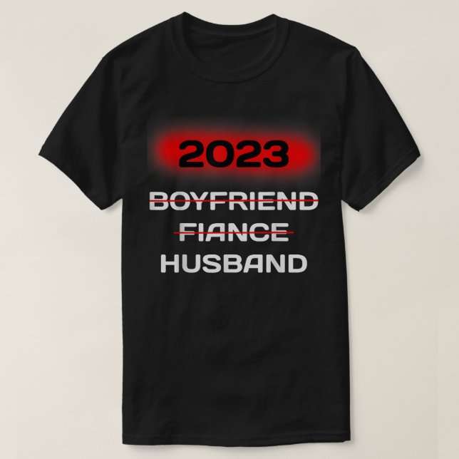 Bride & Groom Couples Boyfriend Fiance Husband Wed T-Shirt (Design Front)