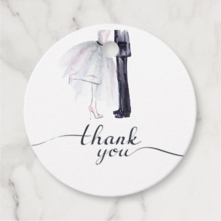 Bride & Groom Dance Thank you favour tag