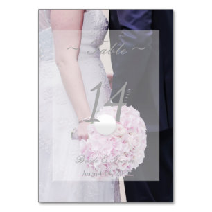 Bride & groom- Editable Wedding Table Number