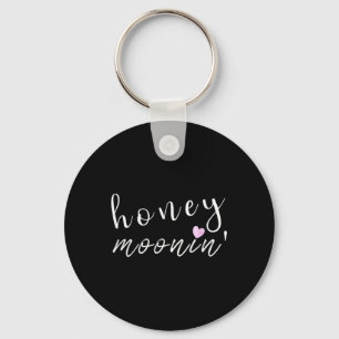 Bride Groom Honey Moonin Couples Wedding Funny Tee Key Ring