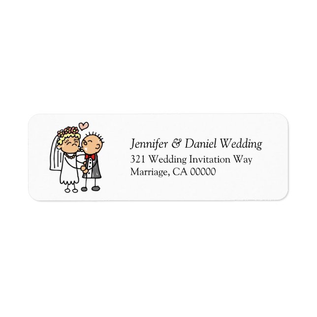 Bride Groom Kiss Wedding Invitation Label Stickers (Front)