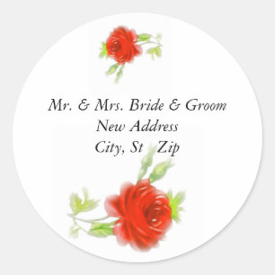 Bride & Groom Mailing Labels Template