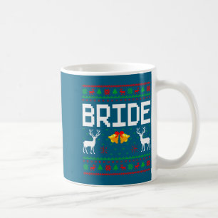 Bride groom married couple ugly christmas sweater  coffee mug