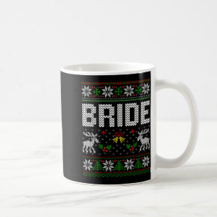 Bride Groom Married Engaged Couple Ugly Sweater Coffee Mug