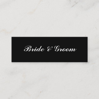 Bride & Groom Mini Business Card