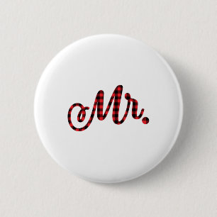 Bride Groom Mr Mrs Christmas Wedding Matching Coup 6 Cm Round Badge