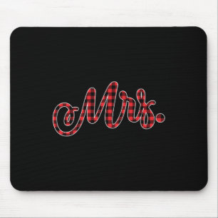 Bride Groom Mr Mrs Christmas Wedding Matching Coup Mouse Pad