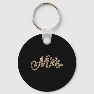 Bride Groom Mrs Leopard Print Wedding Matching Cou Key Ring