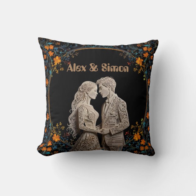 Bride & Groom Royal Classic Cushion (Front)