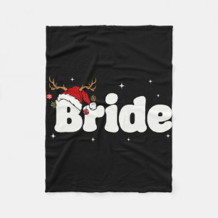Bride Groom Santa Couples Christmas Outfits Xmas P Fleece Blanket