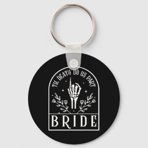 Bride Groom Skeleton Gothic Halloween Engagement W Key Ring