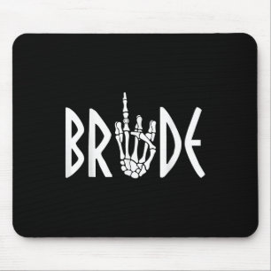 Bride Groom Skeleton Gothic Wedding Engagement Hal Mouse Pad