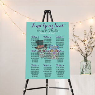 Bride & Groom Sugar Skull Till Death Do Us Party Poster