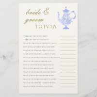 Bride Groom Trivia Bridal Tea China Lace Elegant