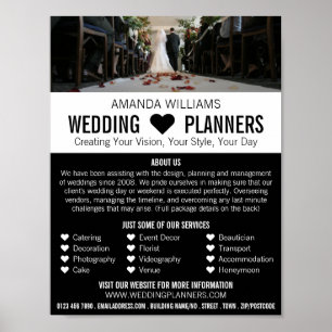 Bride & Groom, Wedding Event Planner Advertising Poster
