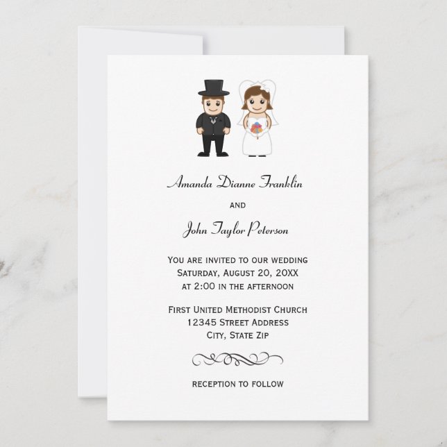 Bride & Groom - Wedding Invitation (Front)