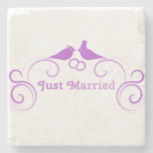 Bride Groom Wedding Personalise Destiny Destiny'S Stone Coaster