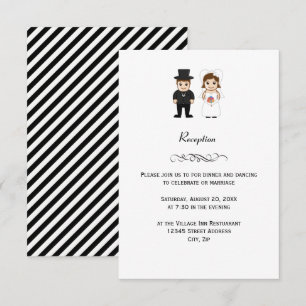 Bride & Groom - Wedding Reception Invitation