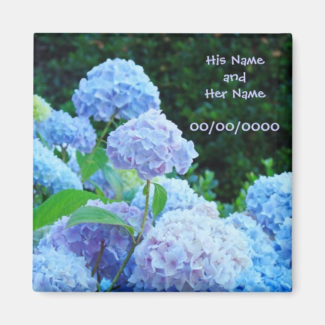 Bride & Groom's Name magnet Wedding Date (Front)