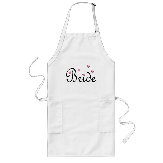 Bride Hearts Long Apron (Front)