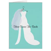 BRIDE  Here Comes The Bride Bridal Note Cards