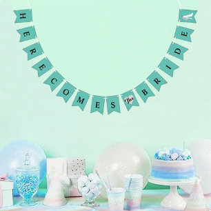 BRIDE Here Comes The Bride Bridal Shower Party Bunting