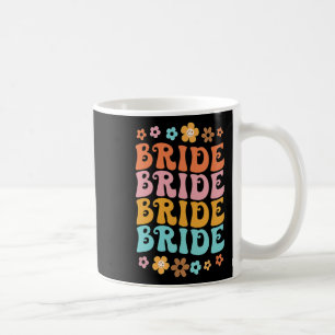 Bride I Do Crew Retro Groovy Bachelorette Party 3  Coffee Mug
