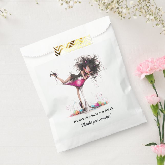 Bride in a Tini Bit Martini Bachelorette Party Favour Bag (Sealed)