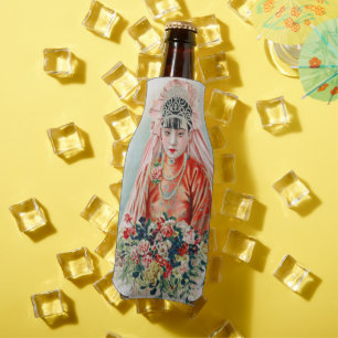 Bride in Red at Chinese Wedding in Shanghai Bottle Cooler