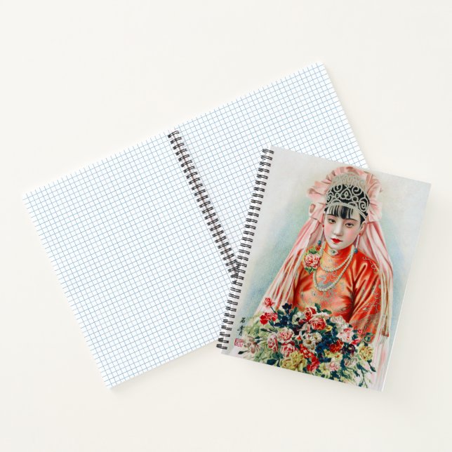 Bride in Red at Chinese Wedding in Shanghai Notebook (Inside)