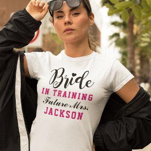 Bride in Training Future Mrs Gym Womens T-Shirt
