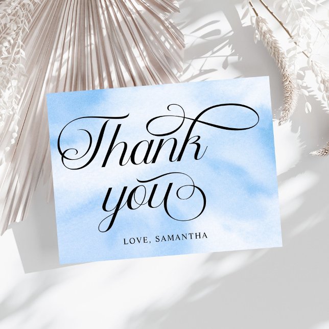 Bride Is On Cloud Nine Bridal Shower Thank You Card (Creator Uploaded)